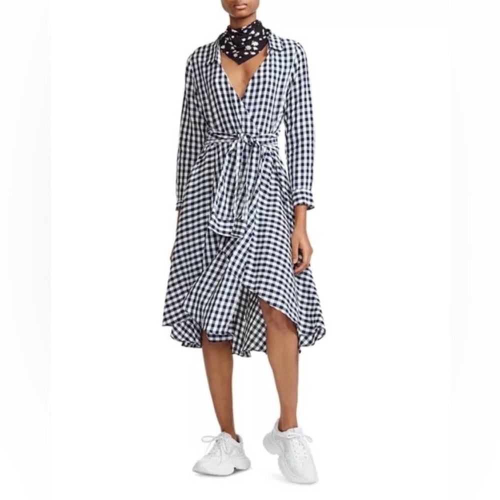 MAJE reprita gingham style dress size 2 good condition